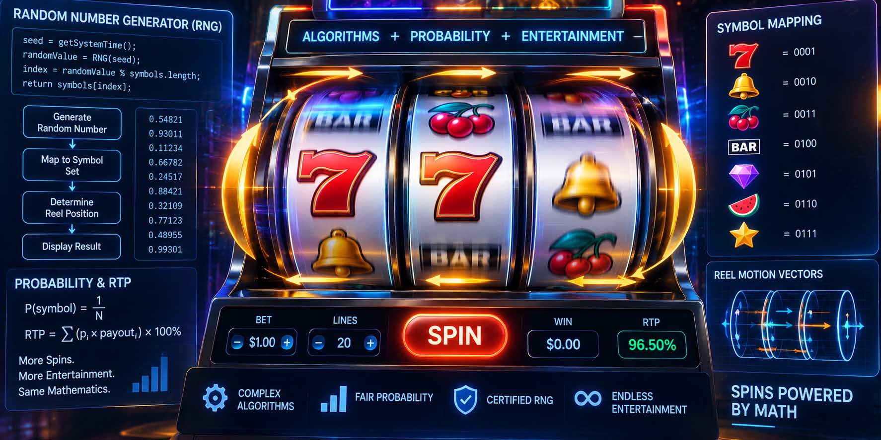 The Physics and Mathematics of Digital Reel Spins in Modern Gaming